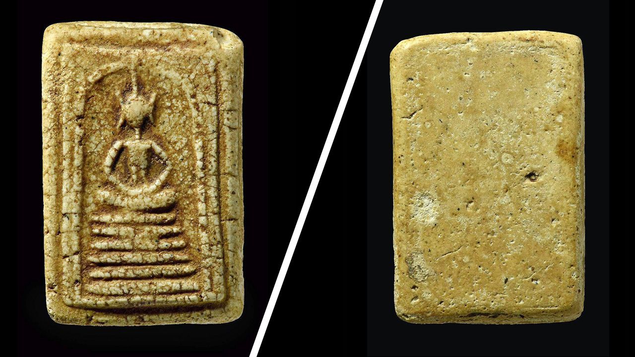 พระสมเด็จเกศไชโย พิมพ์ ๖ ชั้น อกตัน วัดไชโยวรวิหาร อ่างทอง ของ ดร.หมอ.