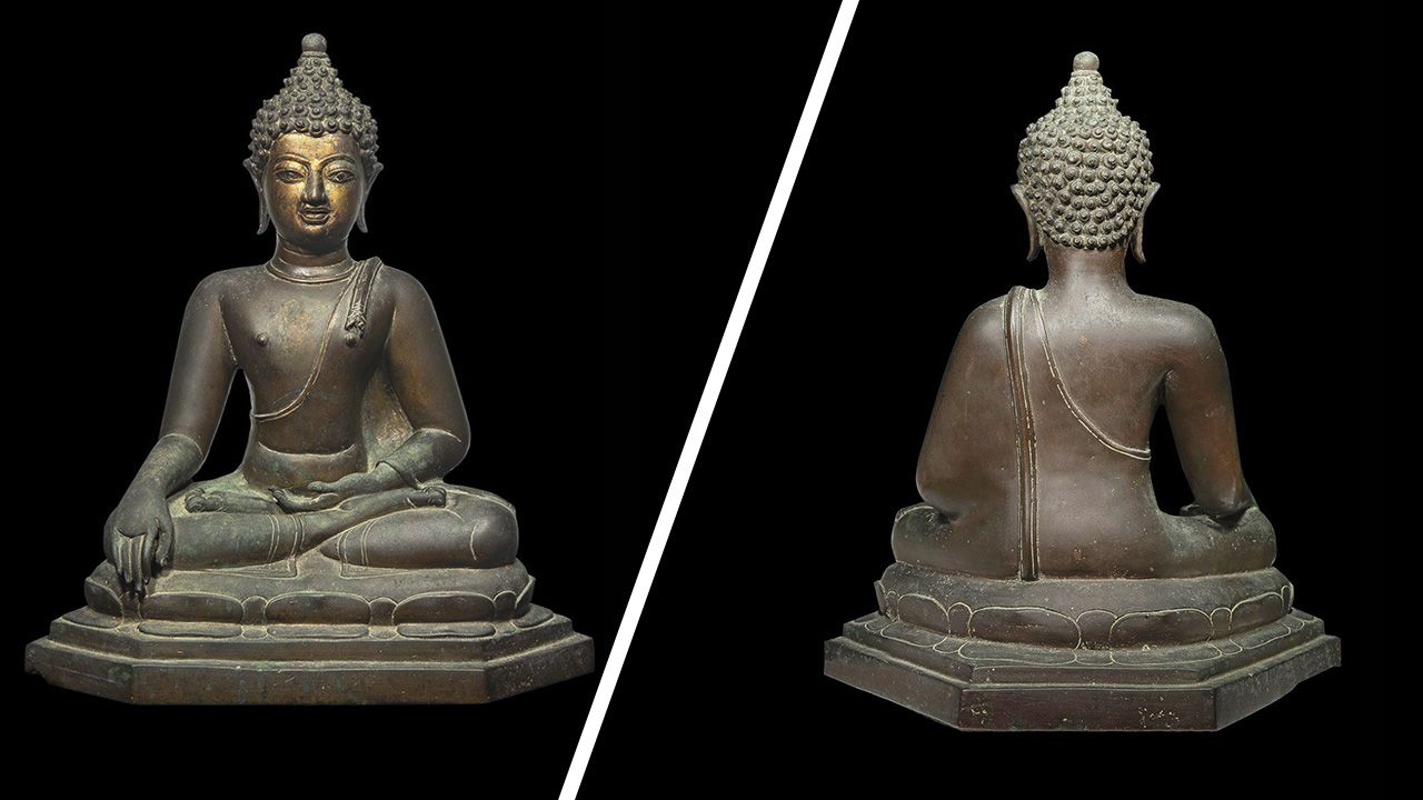 พระพุทธรูป พุทธศิลป์สมัยเชียงแสน สิงห์ ๑ ยุคต้น ของ เบิ้ม นครพิงค์อาร์ต.