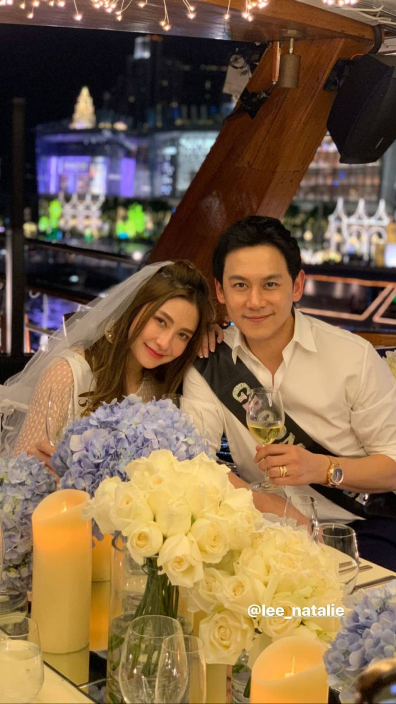 ฟลุค-นาตาลี ขอบคุณภาพจากไอจีสตอรี่ @fluke777