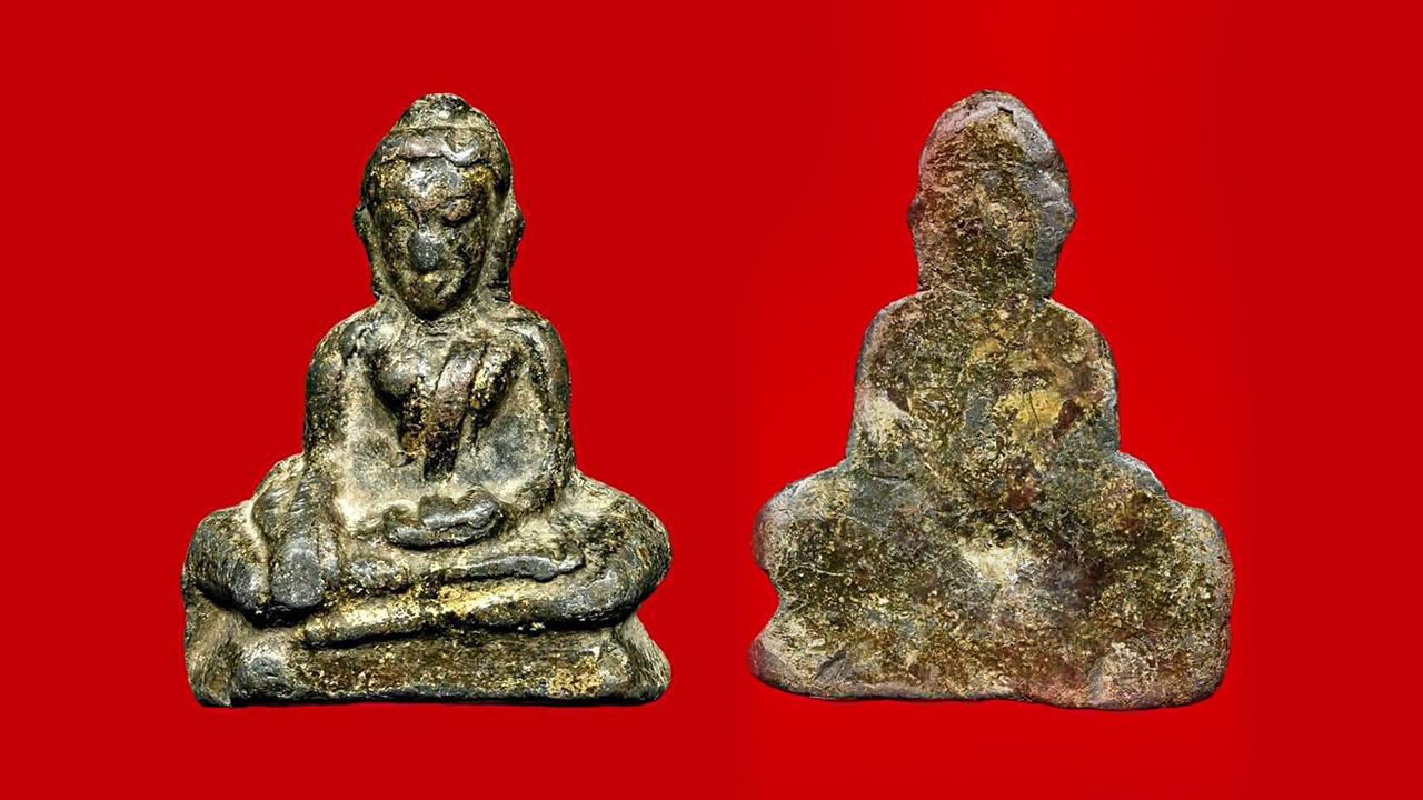 พระท่ากระดาน กรุเก่า อ.ศรีสวัสดิ์ ของสถิต ราชบุรี.