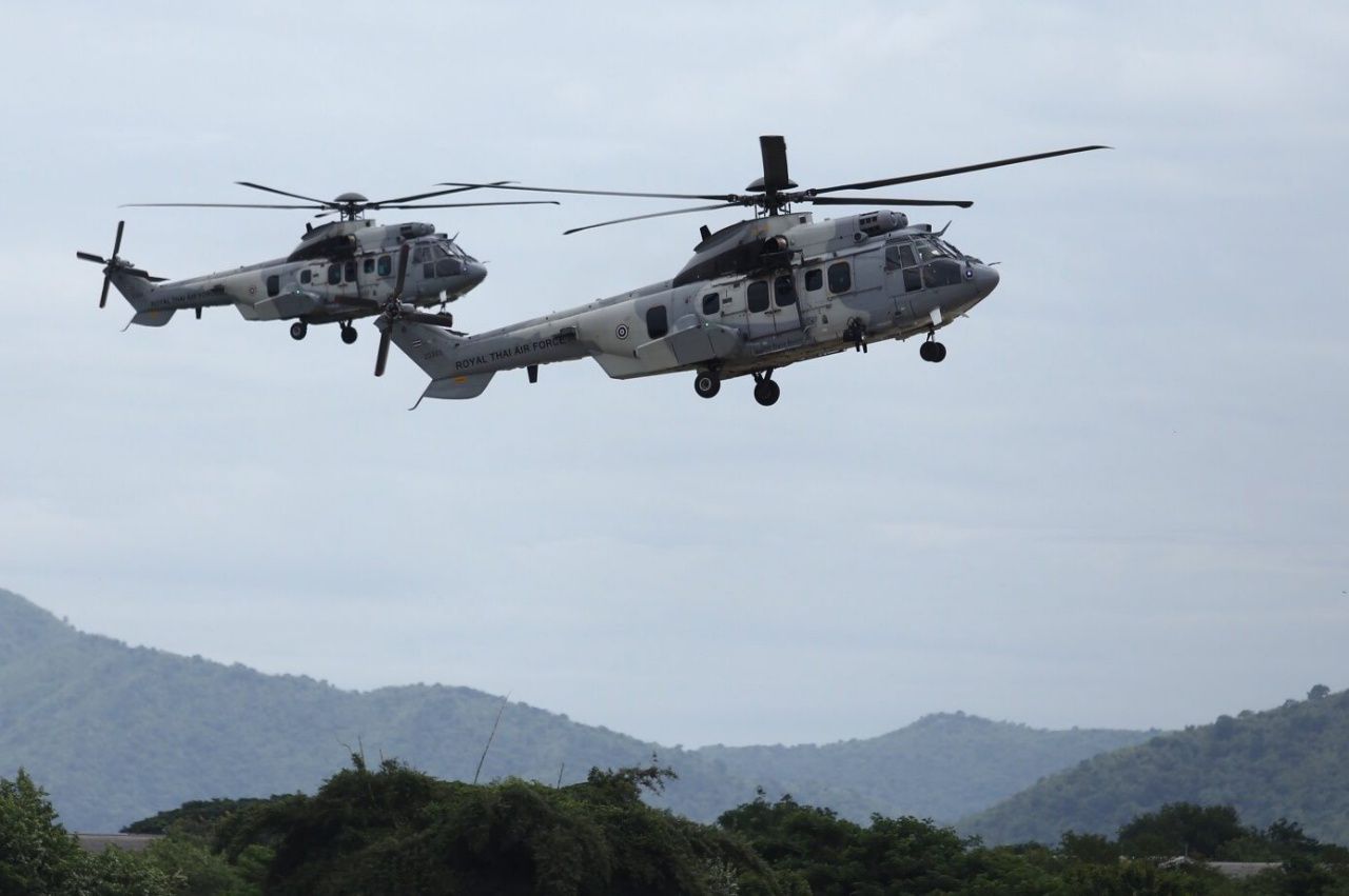 เฮลิคอปเตอร์ค้นหาและช่วยชีวิต แบบ EC-725 ของ ทอ.ไทย