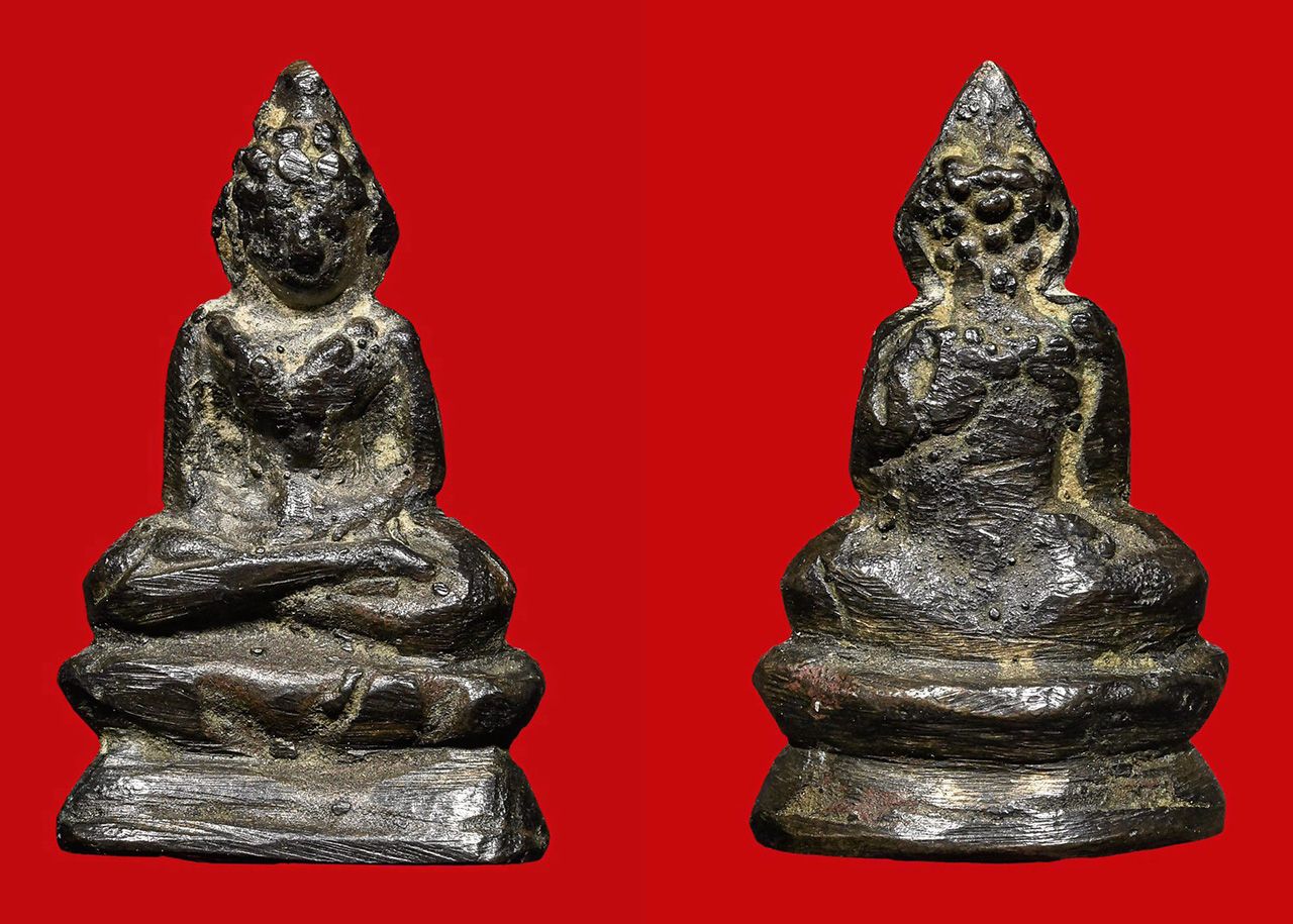 พระชัยวัฒน์  รุ่นสร้างเขื่อน พิมพ์ใหญ่ หลวงปู่เอี่ยม วัด หนัง ของ ฐิการ ศุภวิรัชบัญชา.