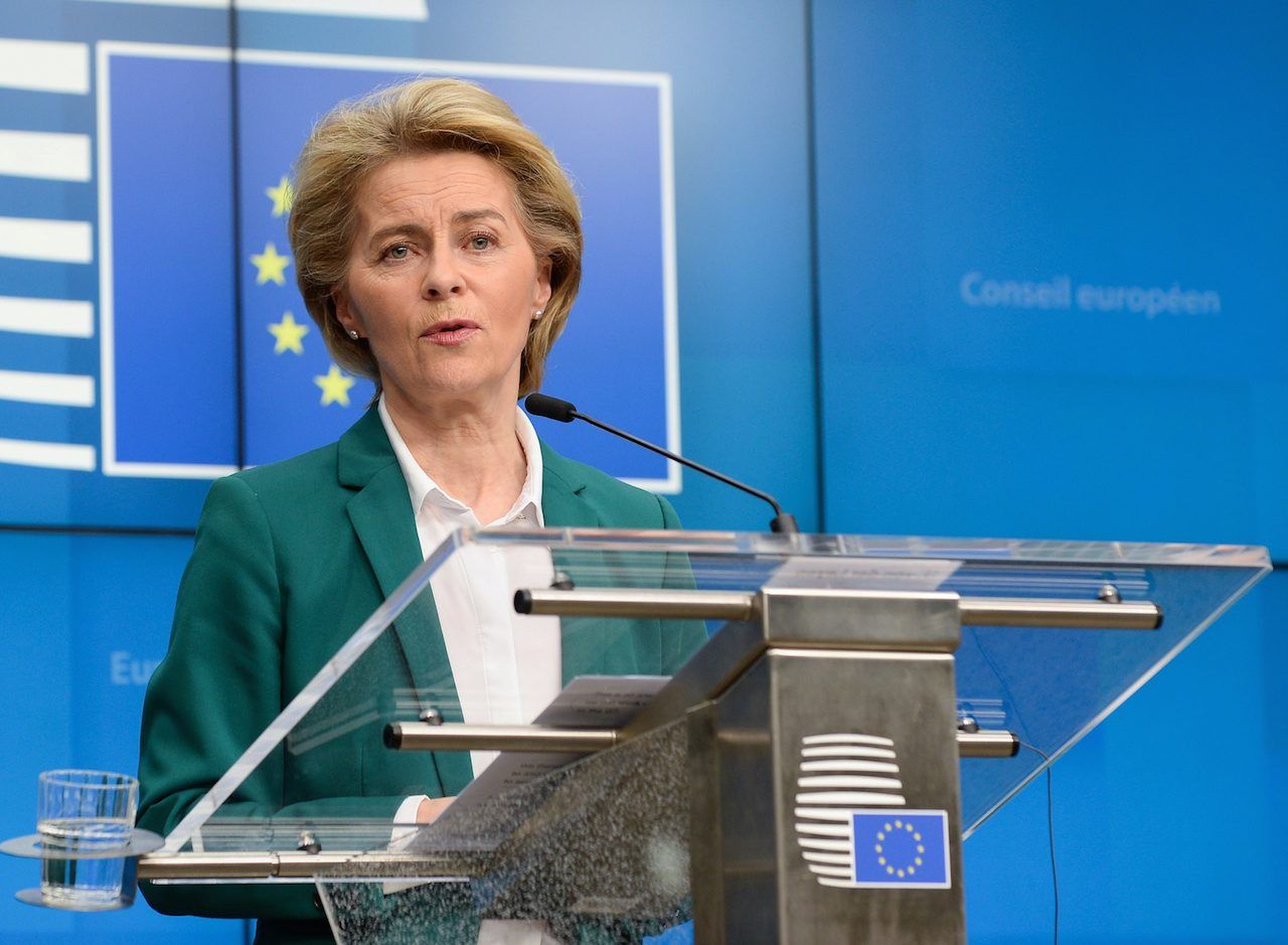 นาง เออร์ซูลา วอน แดร์ เลเยน ประธานคณะกรรมาธิการยุโรป