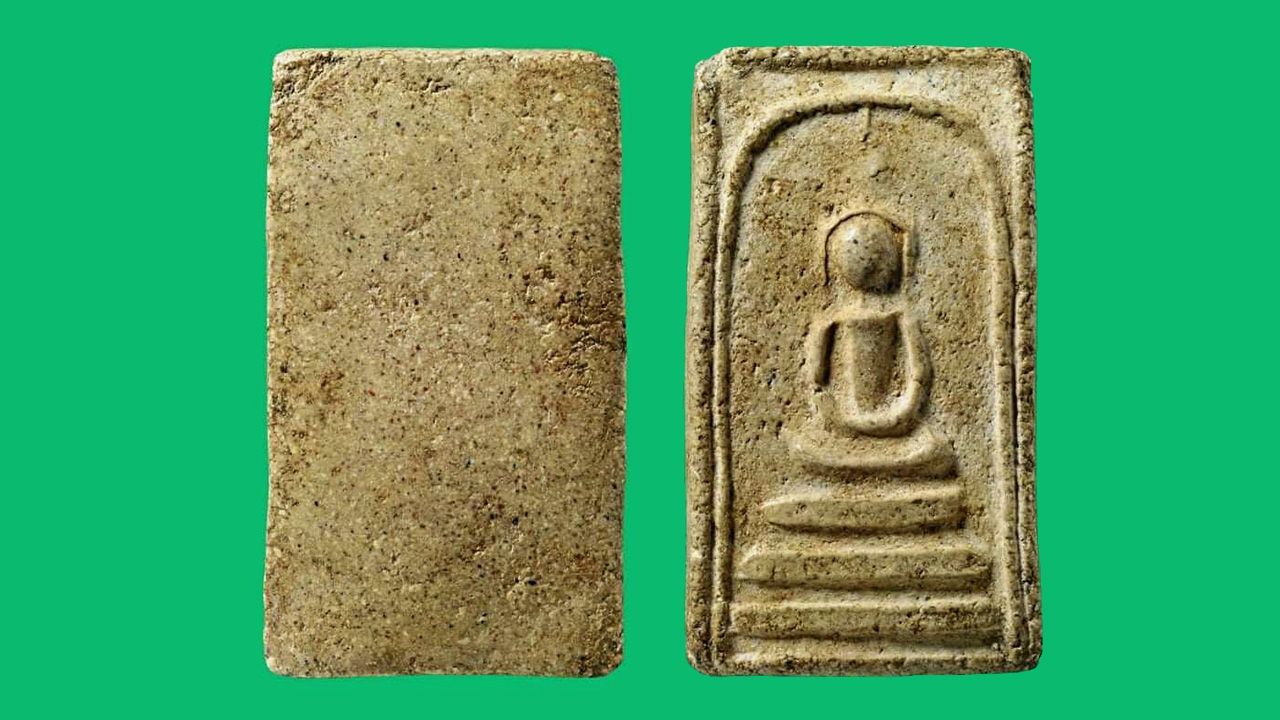 พระสมเด็จอรหัง พิมพ์เกศอุสมเด็จพระญาณสังวร (สุก ไก่เถื่อน) วัดราชสิทธาราม (วัดพลับ) ของ พระคุณลุง.