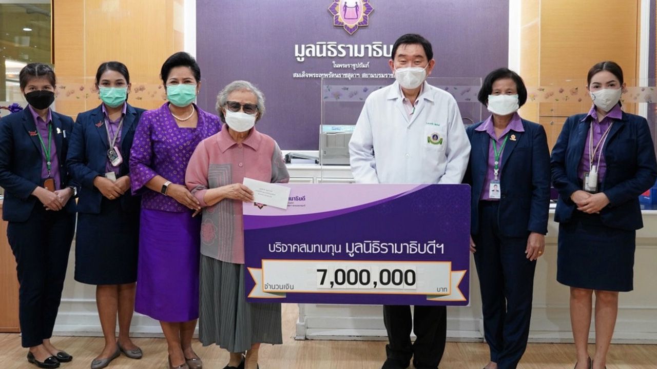 เจ็ดล้าน เจียรนัย บุญประสงค์ บริจาคเงินจำนวน 7,000,000 บาท เพื่อสมทบทุนมูลนิธิรามาธิบดีสนับสนุนจัดซื้ออุปกรณ์แพทย์เครื่องเอกซเรย์ตรวจสวนหัวใจ โดยมี ศ.ดร.นพ.พรชัย สิมะโรจน์ และ มาลี สังวาลย์เล็ก เป็นผู้รับมอบ ที่อาคารสมเด็จพระเทพรัตน์ มูลนิธิรามาธิบดี วันก่อน.