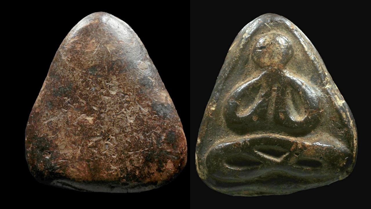 พระปิดตา เนื้อผงคลุกรัก พิมพ์ใหญ่ หลวงพ่อกล่อม วัดป่ากะพี้ ของ ดิว ลำพูน.