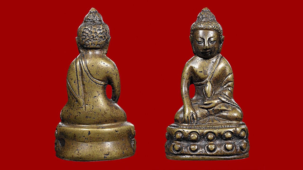 พระกริ่งฉลองพระชนม์ พ.ศ.๒๔๘๓ สมเด็จพระสังฆราช (แพ ติสสเทว) วัดสุทัศนฯ ของ สันติวัฒน์ ศิริบุญฤทธิ์.