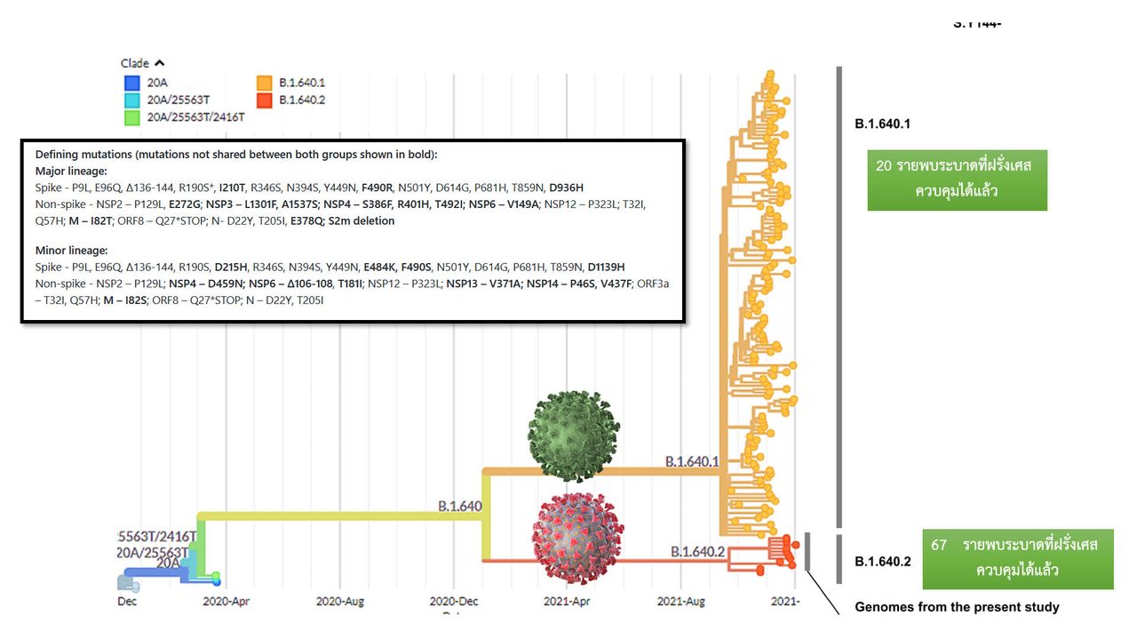 B.1.640.2 โควิดสายพันธุ์ใหม่รับปี 2022 อันตรายแค่ไหน