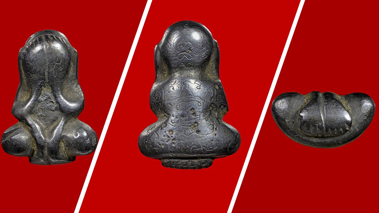 พระปิดตา เมฆพัตร พิมพ์ หูกระต่าย หลวงปู่นาค วัดห้วยจระเข้ ของน็อต ฝั่งธนฯ .