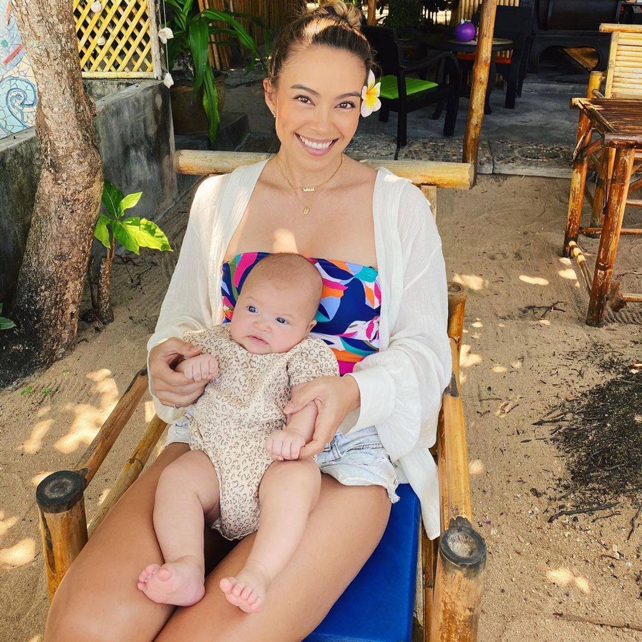 เทย่า โรเจอร์ส และน้องมิลา ขอบคุณภาพจากไอจี @tayastarling