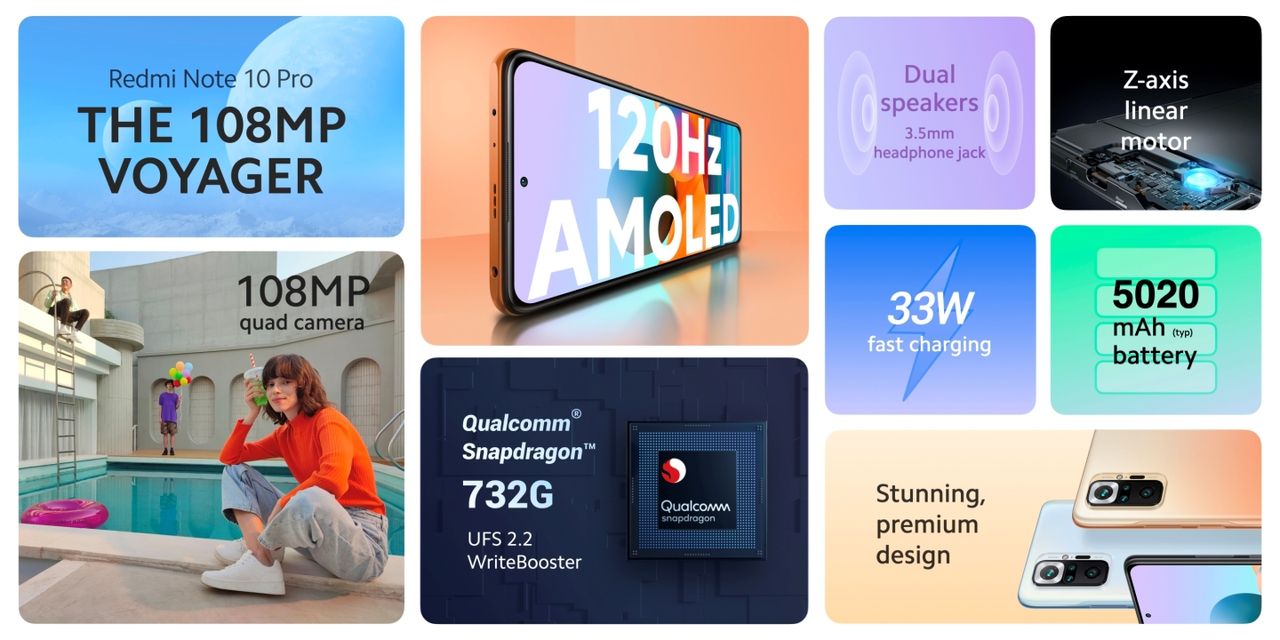 สเปกในภาพรวมของ Redmi Note 10 Pro