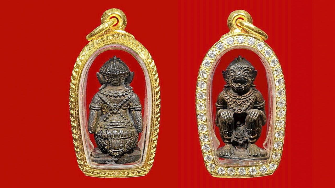 หนุมาน อุดผงพรายกุมาร เนื้อนวโลหะ หลวงปู่ทิม วัดละหารไร่ ของโต เจริญพร.