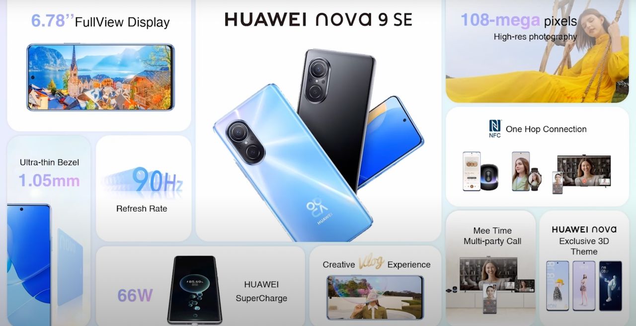 สเปก Huawei nova 9 SE
