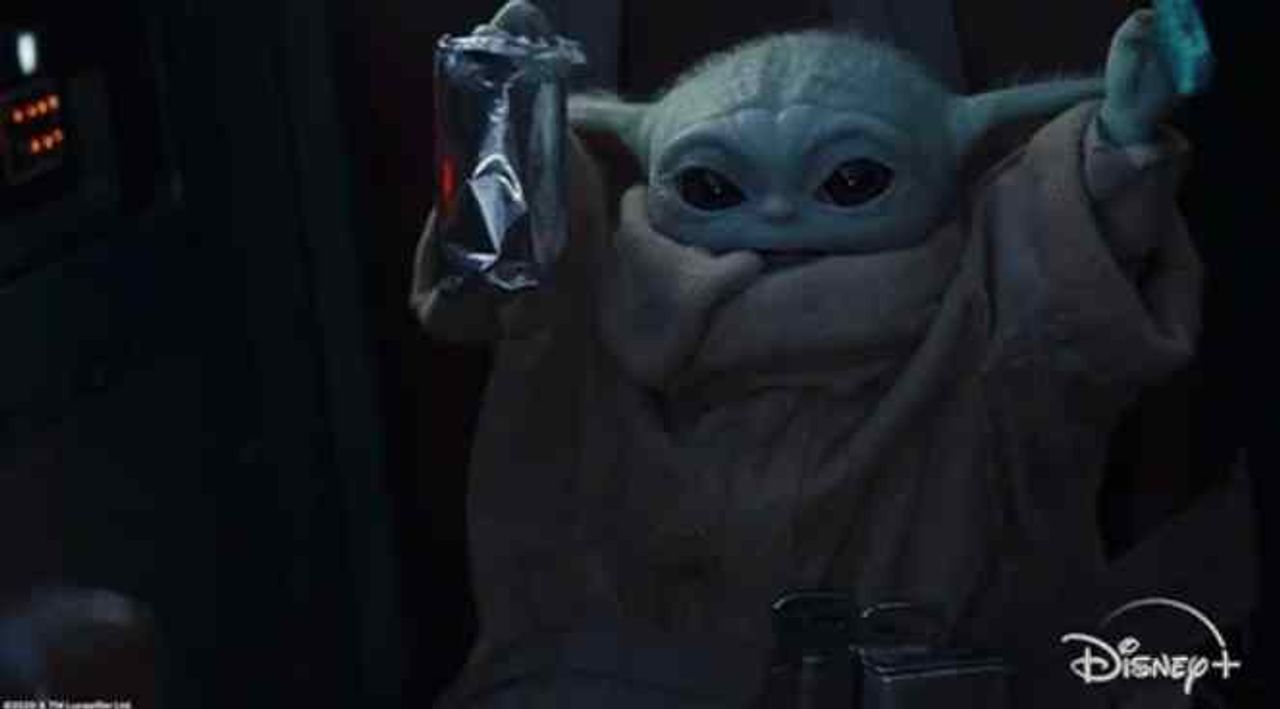 “Happy Baby Yoda” by Disney+