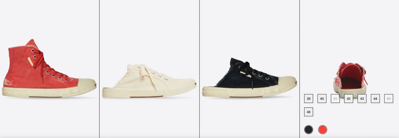 Balenciaga Paris Sneaker ในสภาพ(เกือบ)ปกติ