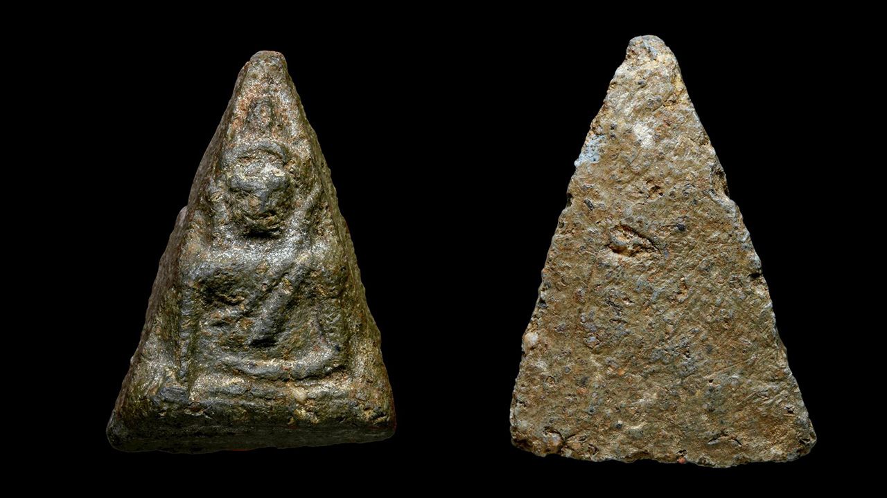 พระนางพญา พิมพ์สังฆาฏิ วัดนางพญา ของ พรรค คูวิบูลย์ศิลป์.