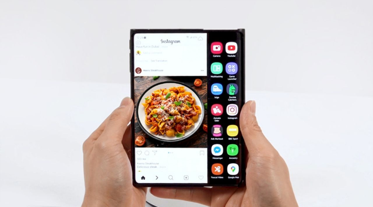 หน้าจอแบบ slidable OLED ยืดหดได้