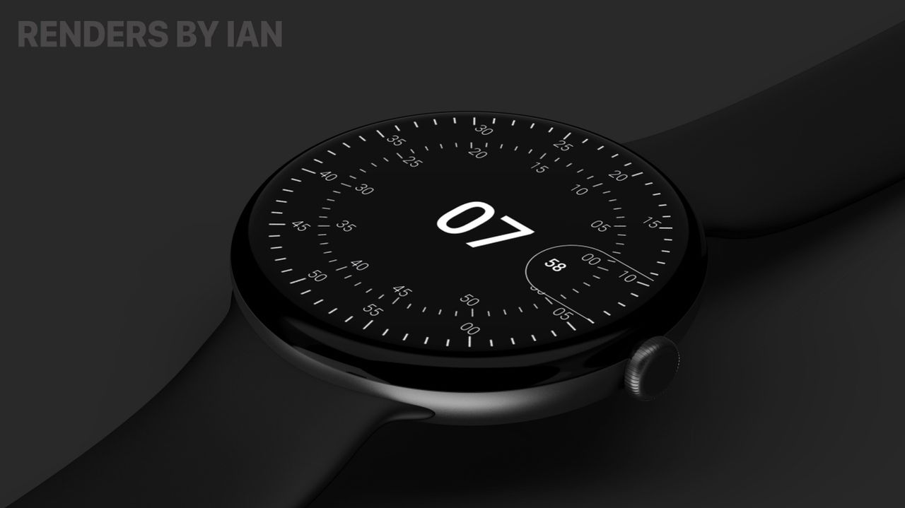 ภาพเรนเดอร์ Google Pixel Watch