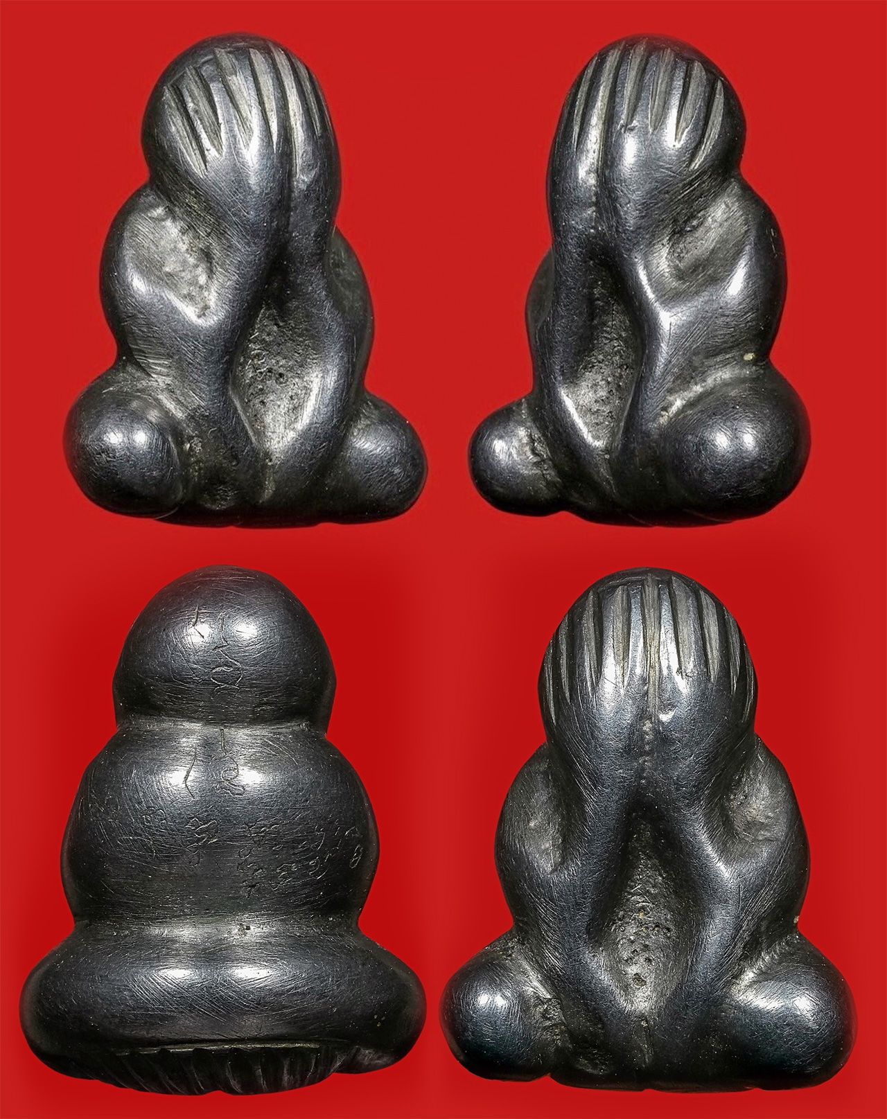 พระปิดตา พิมพ์ใหญ่ เนื้อเมฆพัตร หลวงพ่อปล้อง วัดหลุมดิน ของสถิต ราชบุรี.