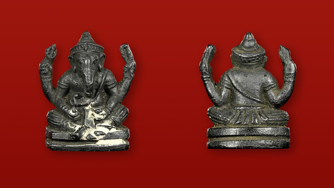 พระพิฆเณศวร์ พ.ศ.๒๔๘๕ ท่านเจ้าคุณศรีสัจจญาณมุนี (สนธิ์) วัดสุทัศน์ ของฐิติพัฒน์ วัฒนสุข.