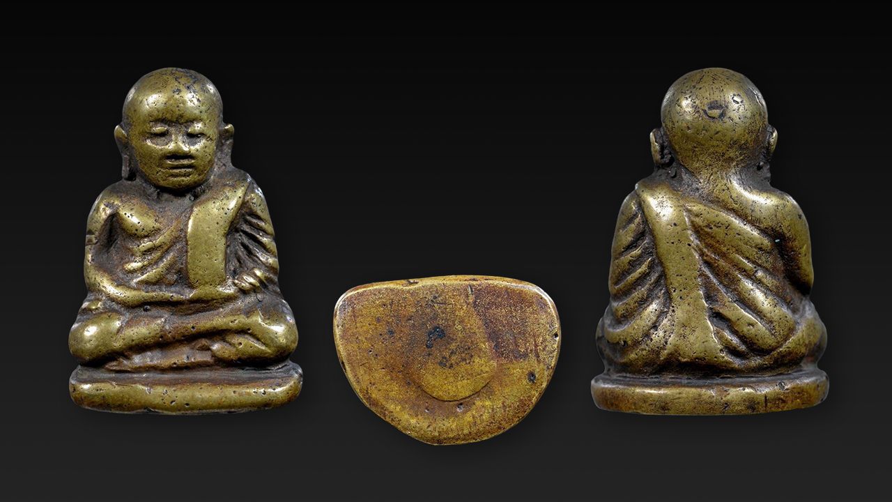 รูปหล่อพิมพ์นิยม A หลวงพ่อเงิน วัดบางคลาน ของหมอปู.