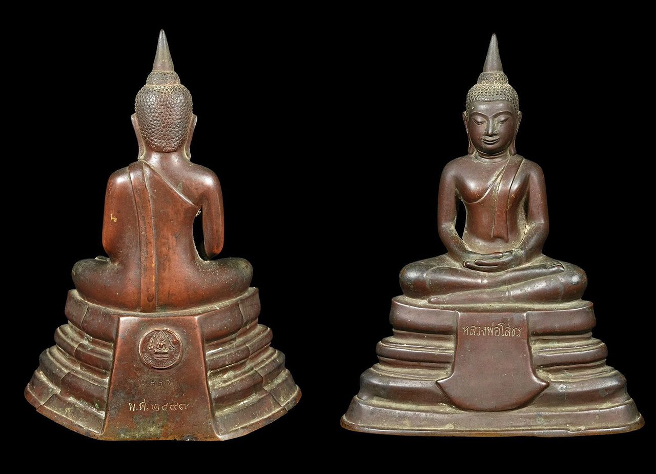 พระบูชา หลวงพ่อพระพุทธโสธร รุ่นแรก พ.ศ.๒๔๙๗ หน้าตัก ๕ นิ้ว วัดโสธรฯ ของมีชัย เถาเจริญ.