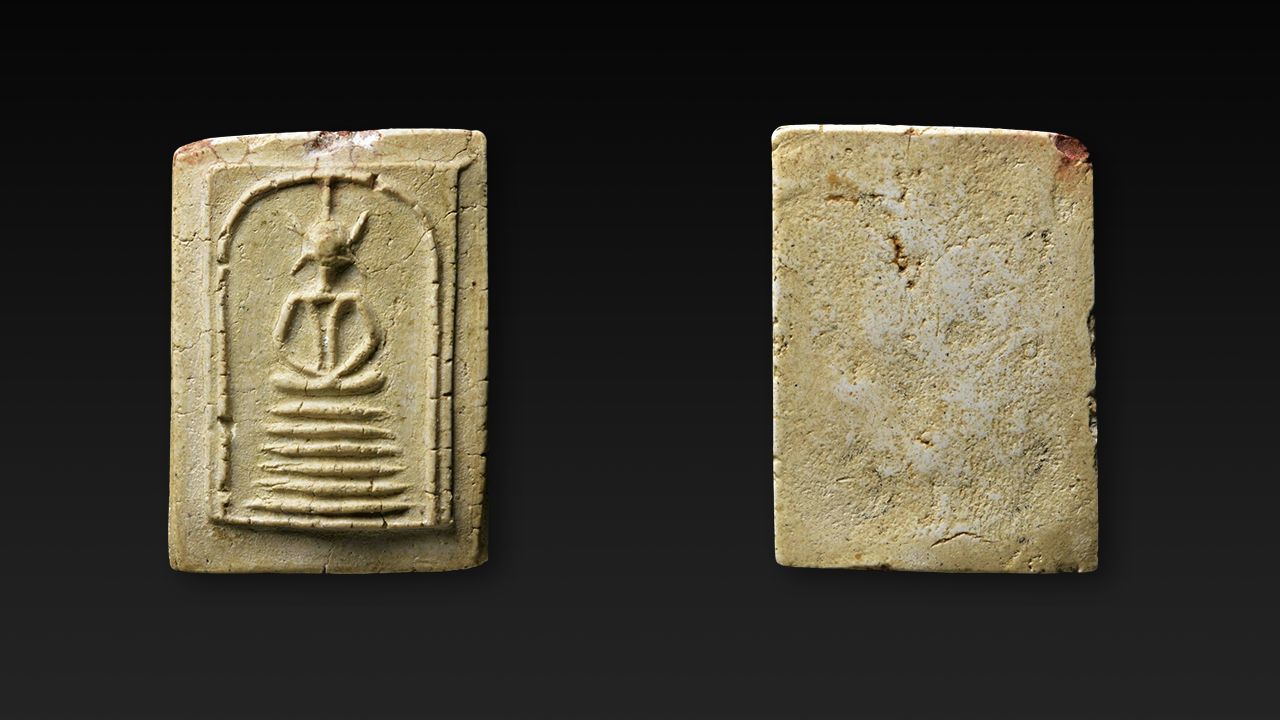 พระสมเด็จเกศไชโย พิมพ์ ๖ ชั้น อกตลอด วัดไชโยวรวิหาร ของเสี่ยแดง โดมคำ สปป.ลาว.