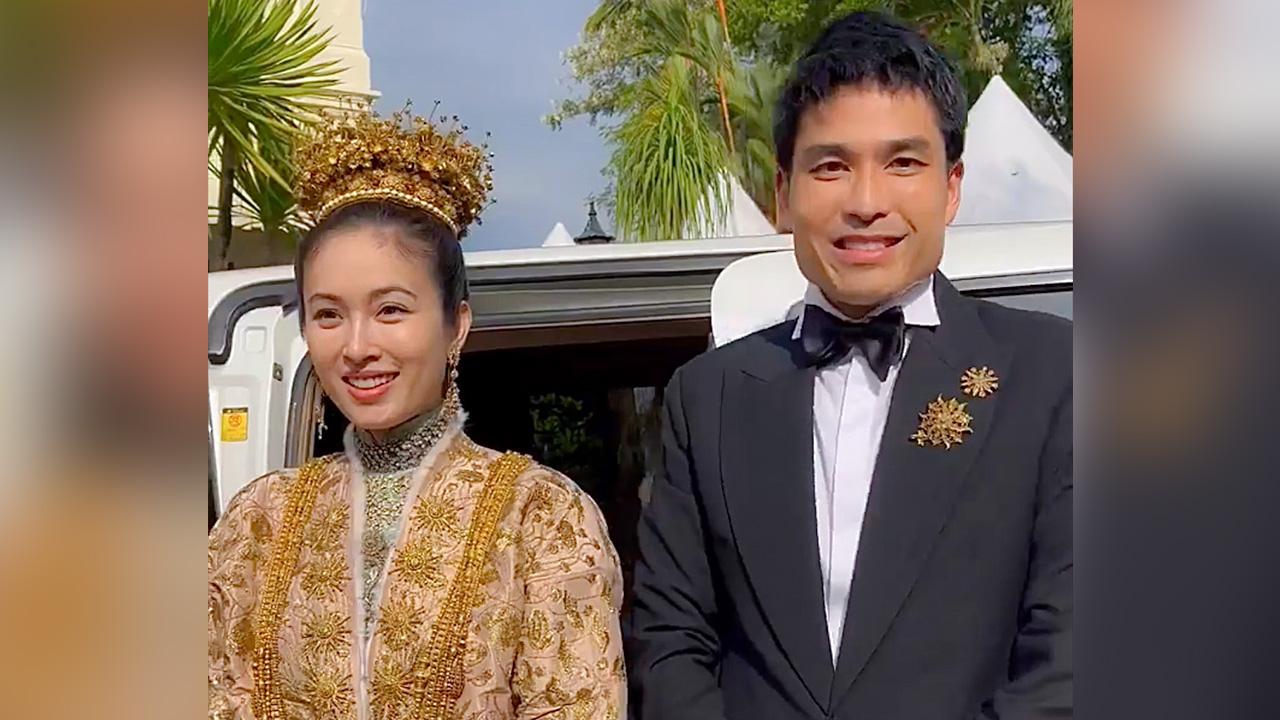 ชื่นมื่น ปอย ตรีชฎา-โอ๊ค บรรลุ เข้าพิธีวิวาห์หวาน ตามประเพณีดั้งเดิม จ.ภูเก็ต