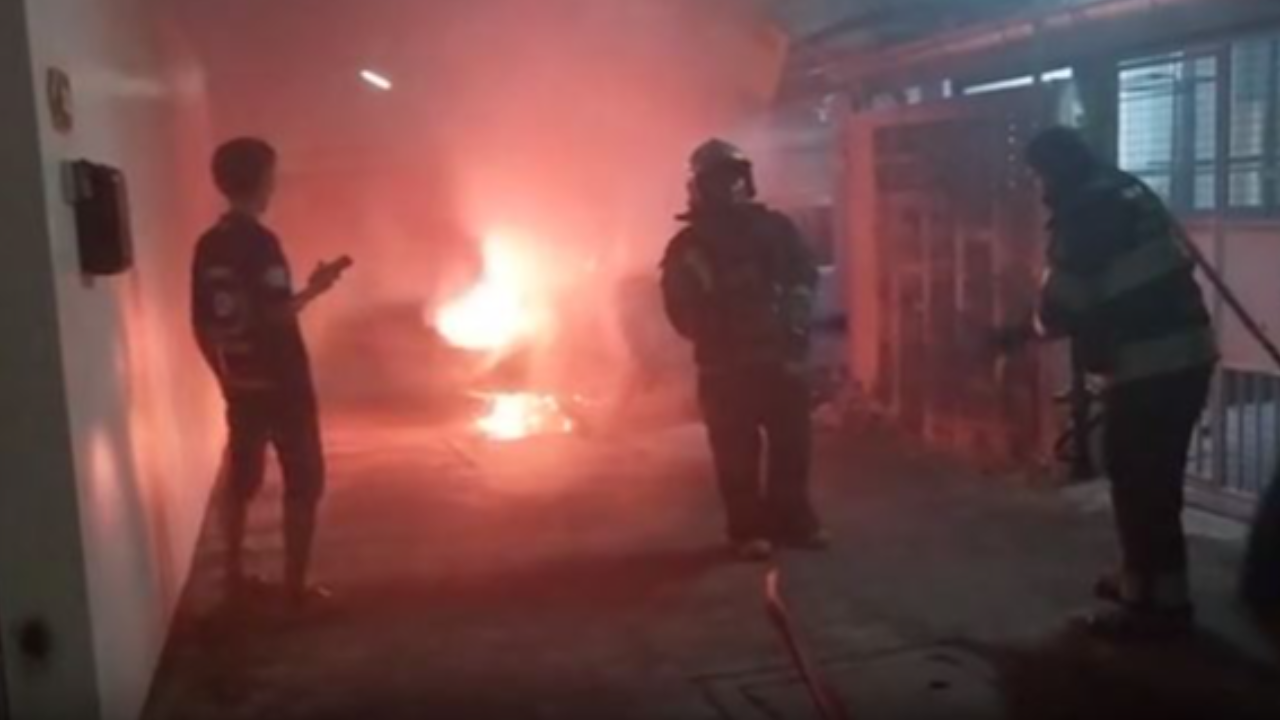 ไหม้ระทึก "รถติดแก๊ส" ไฟวอดห้องเครื่อง เจ้าของงงเพิ่งเข้าอู่จูน LPG