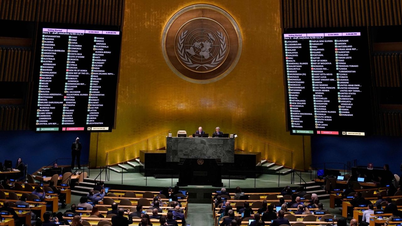ไทยร่วม 141 ชาติสมาชิก UN โหวตหนุน เรียกร้องรัสเซียถอนทหารจากยูเครน