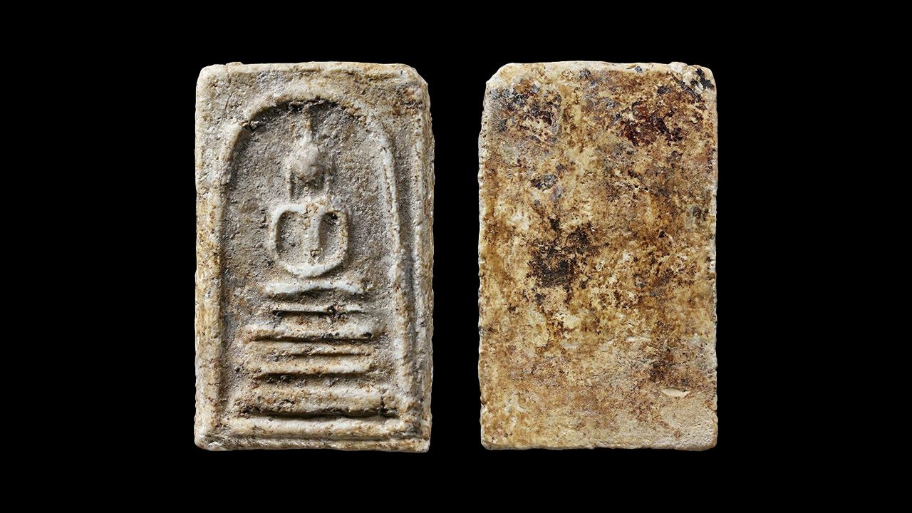 พระสมเด็จบางขุนพรหมกรุเก่า พิมพ์ฐานแซม วัดใหม่อมตรส ของเบญจวรรณ ไกรสวัสดิ์.