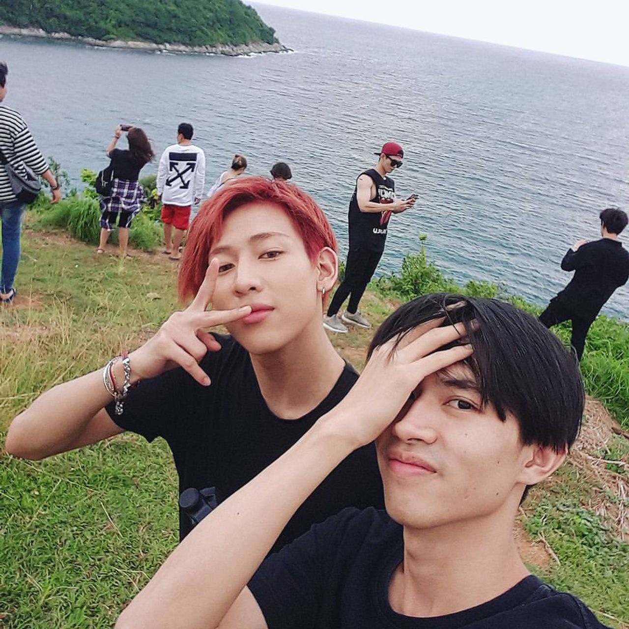 แบมแบม-แบงค์ ขอบคุณภาพจากไอจี @c_bhuwakul