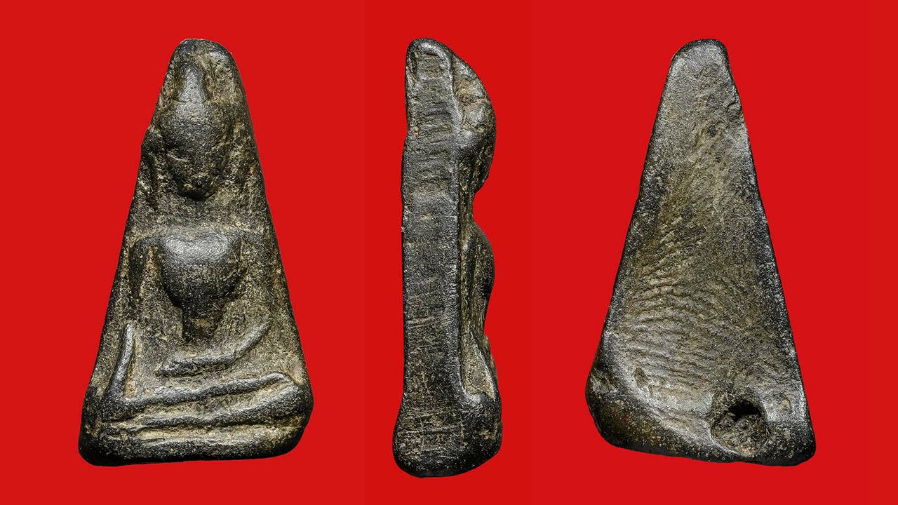 พระผงสุพรรณ พิมพ์หน้าแก่ กรุวัดพระศรีรัตนมหาธาตุ สุพรรณบุรี ของ พรรค คูวิบูลย์ศิลป์