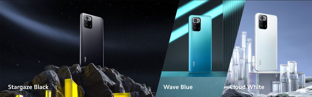 POCO X3 GT มีให้เลือกด้วยกัน 3 สี