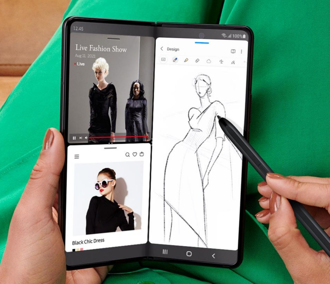 Z Fold3 รองรับมัลติทาสก์