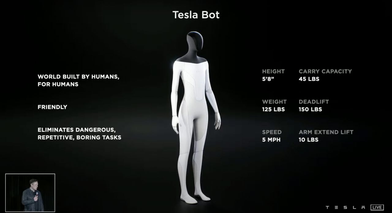 ข้อมูล Tesla Bot