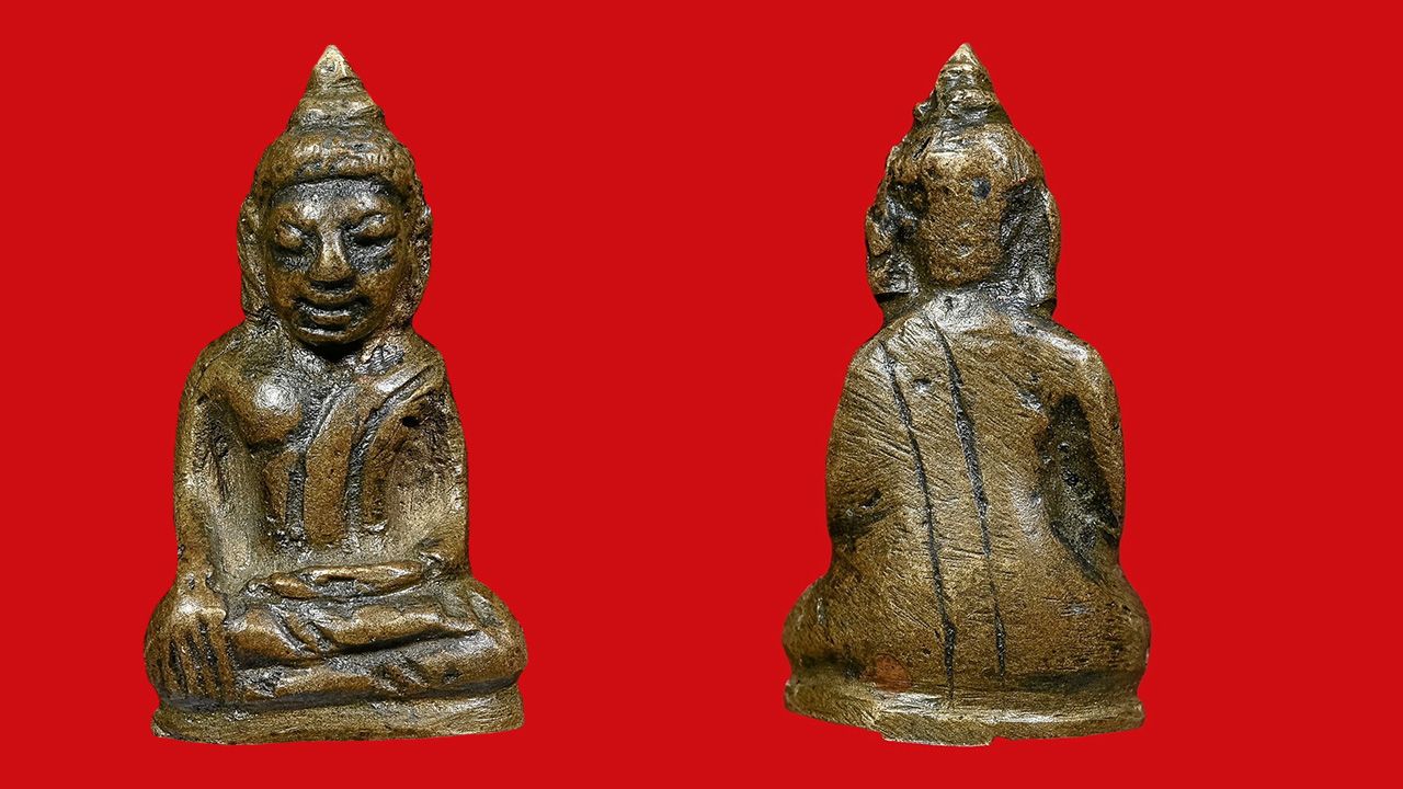 พระยอดธง พิมพ์หน้าเทวา หลวงพ่อแฉ่ง วัดบางพัง ของตี๋ วิคตอรี่.