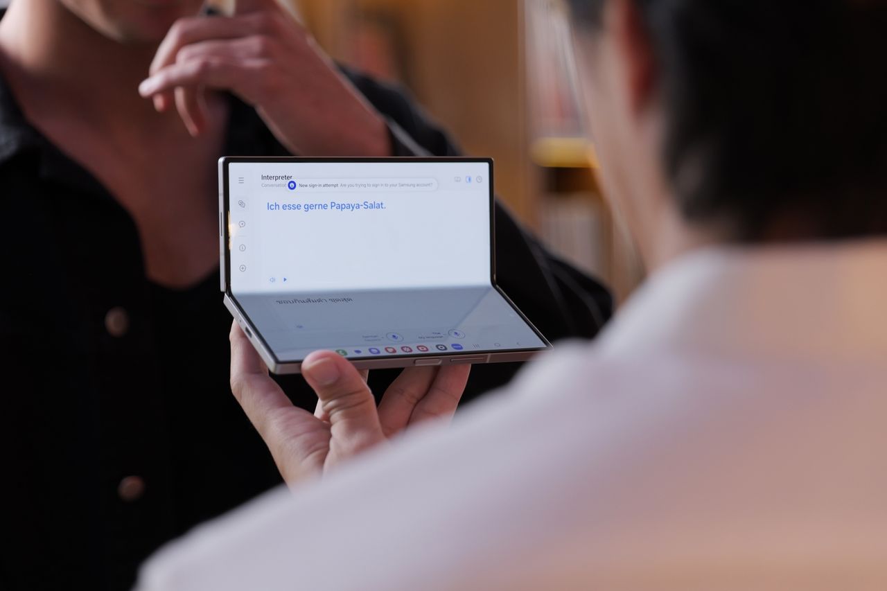 Interpreter บน Galaxy AI ที่สามารถแปลได้สดๆ แบบเรียลไทม์