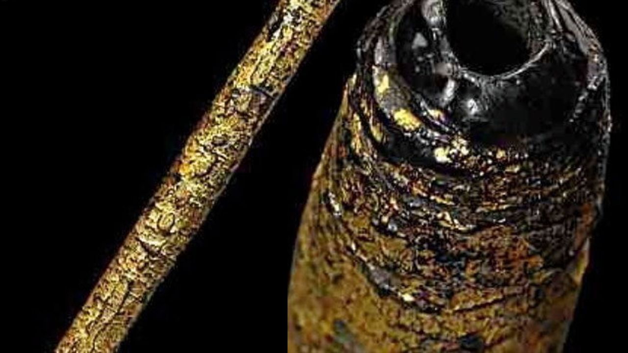 ตะกรุดมหาระงับ ลงรักปิดทอง หลวงปู่ใจ วัดเสด็จ ของสุธีร์ นาคทอง.