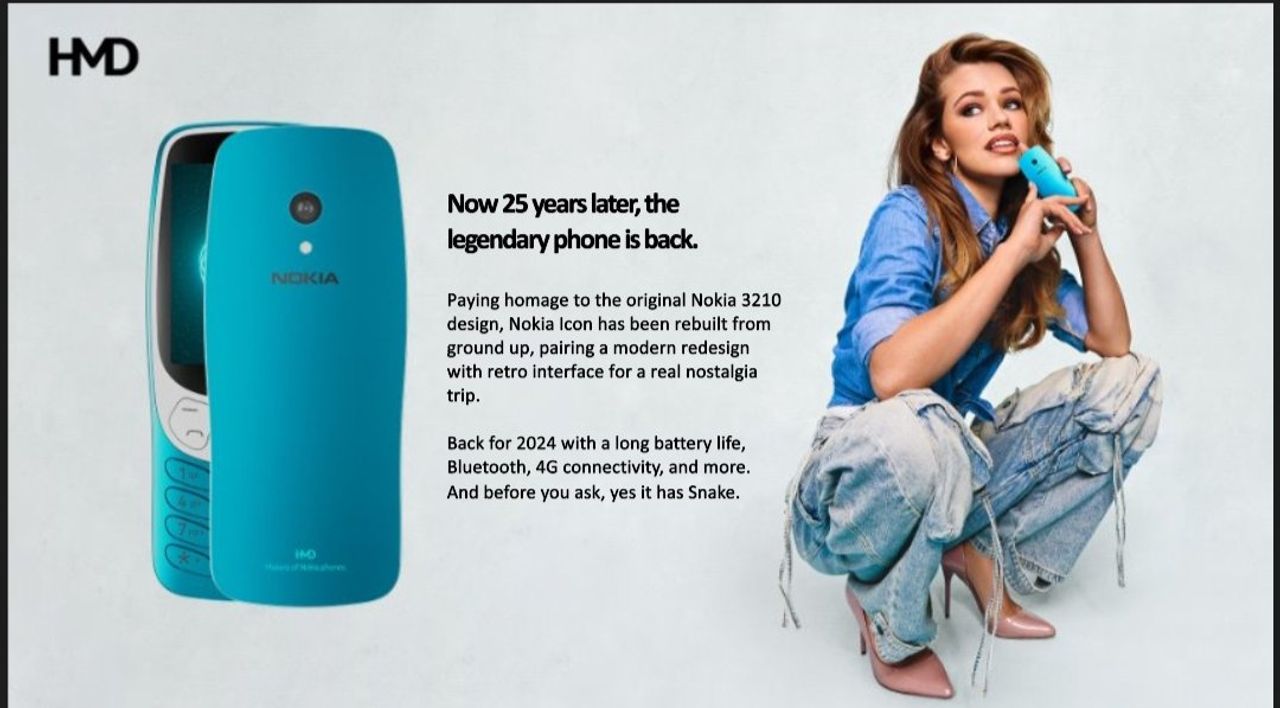 การคืนชีพของ Nokia 3210 ในปี 2024 / ภาพจาก Nokiamob