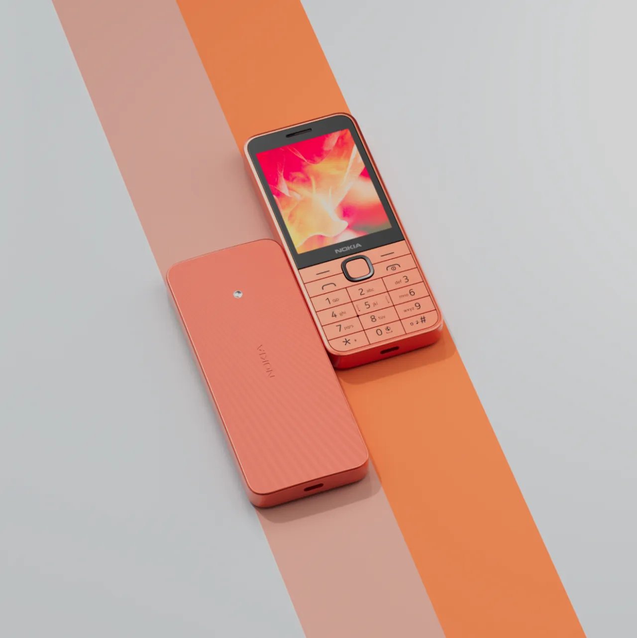 Nokia 215 (2024) สีส้มพีช