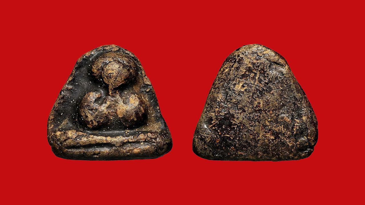 พระปิดตา พิมพ์จิ๋ว หลวงพ่อแก้ว วัดเครือวัลย์ ของณฐพล ลาดกระบัง.