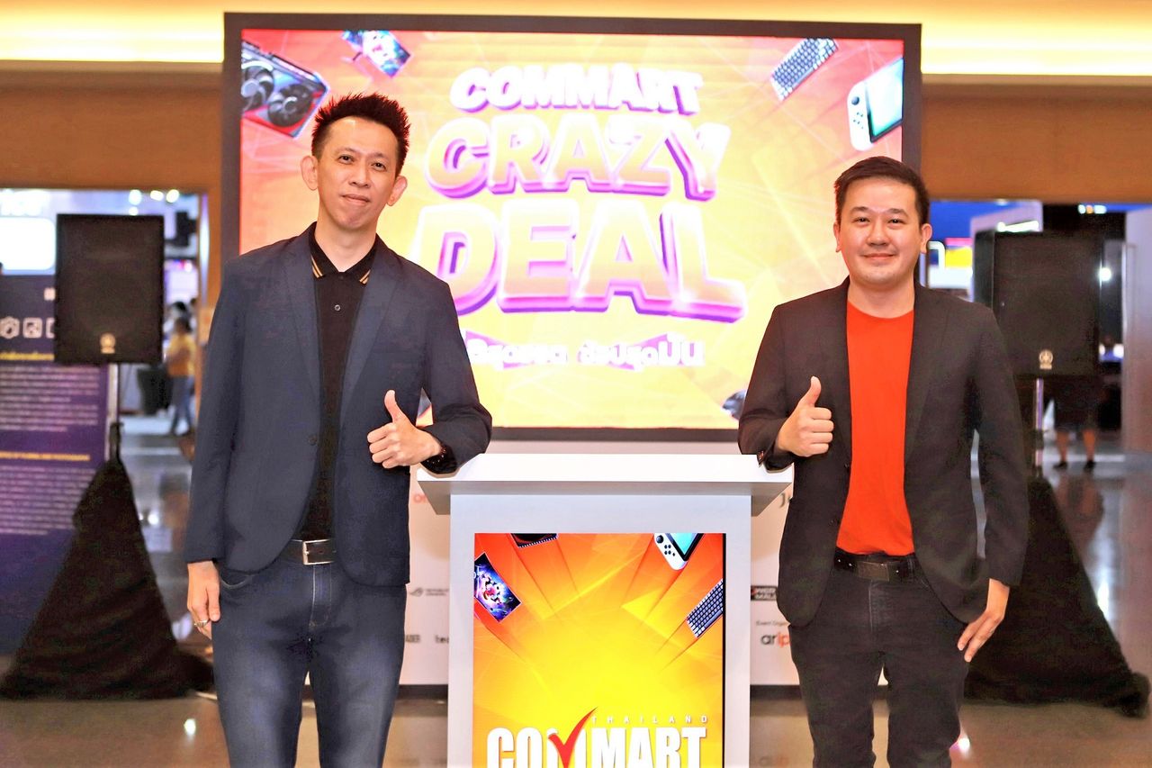 ซ้าย: นายพรชัย ขวา: นายบุญเลิศ