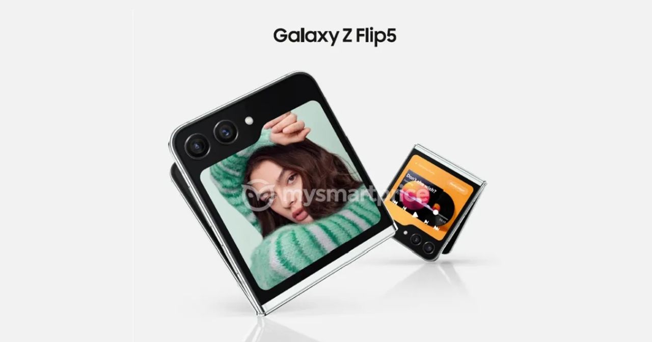 ภาพเรนเดอร์ของ Galaxy Z Flip 5 