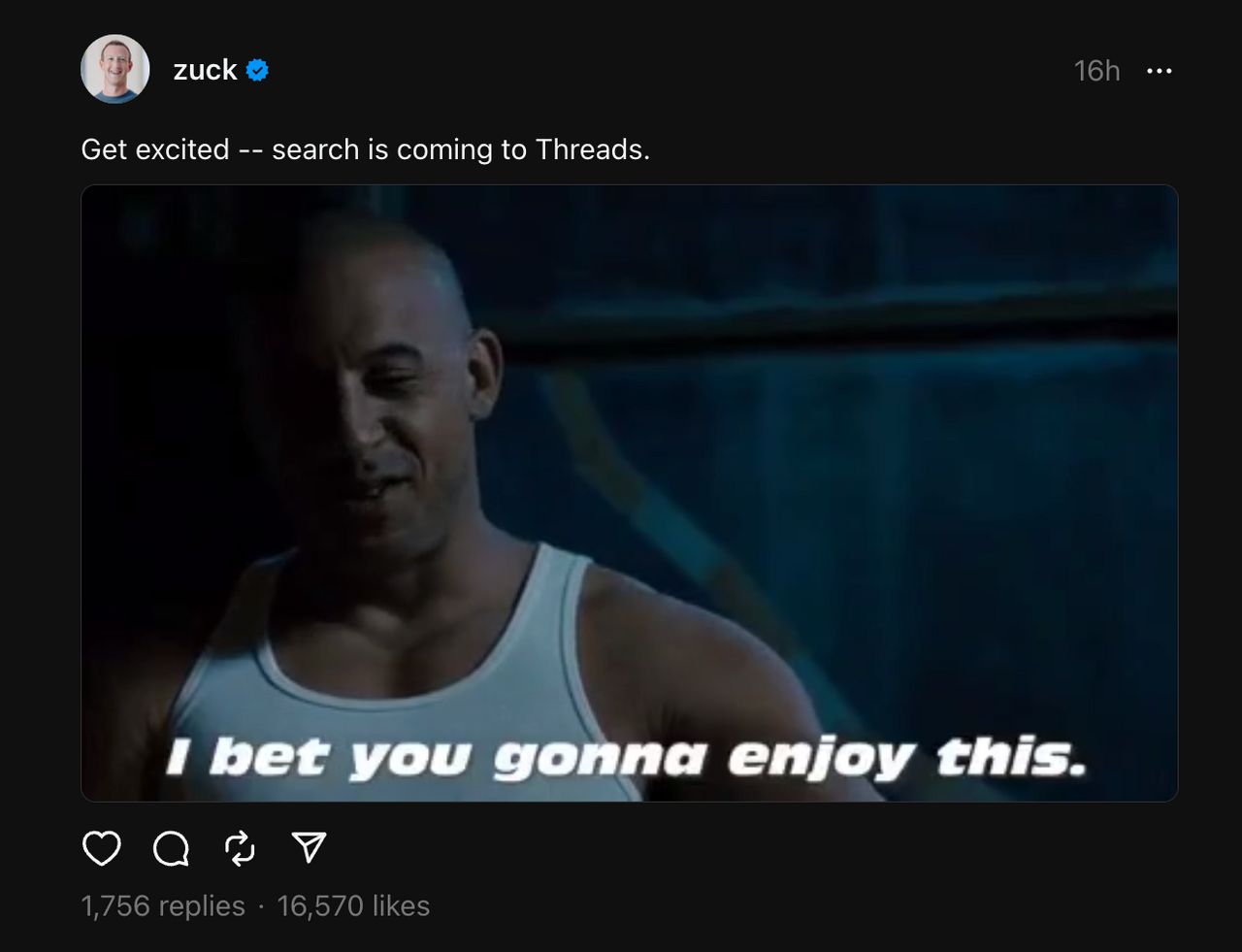 เธรดส์ของมาร์ค ซัคเคอร์เบิร์ก