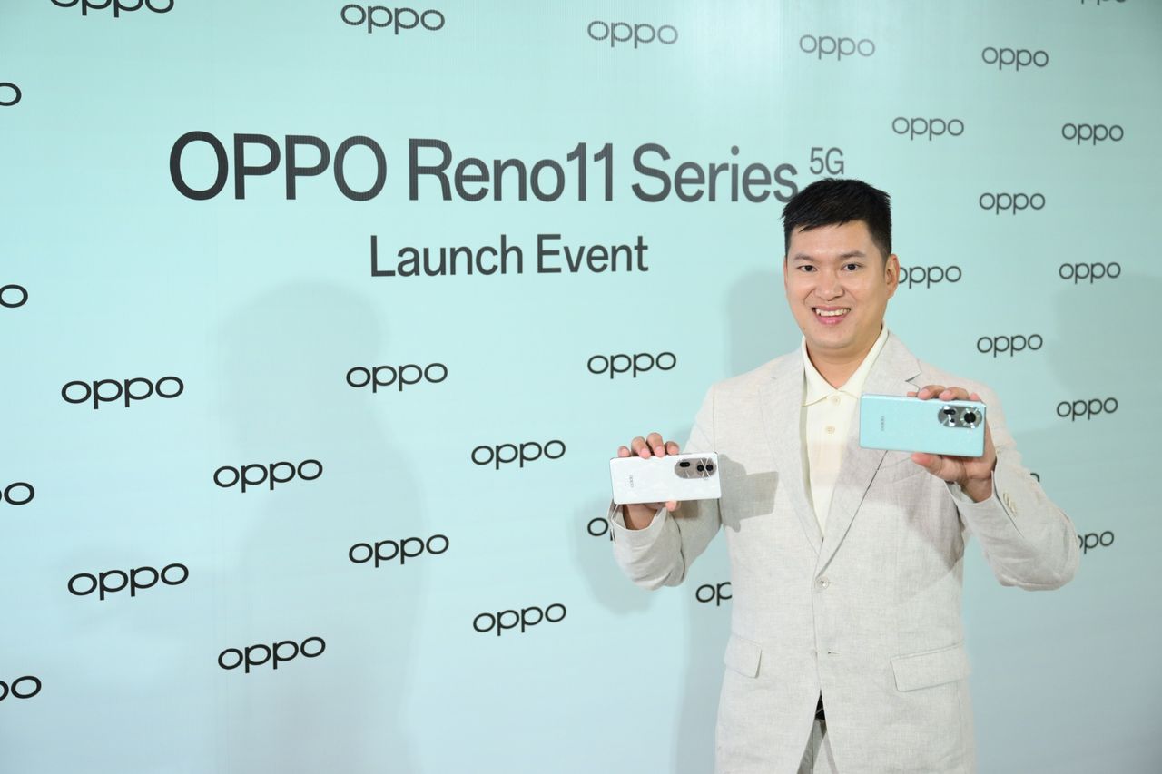 นายชานนท์ จิรายุกุล เปิดตัว Oppo Reno11 Series 5G