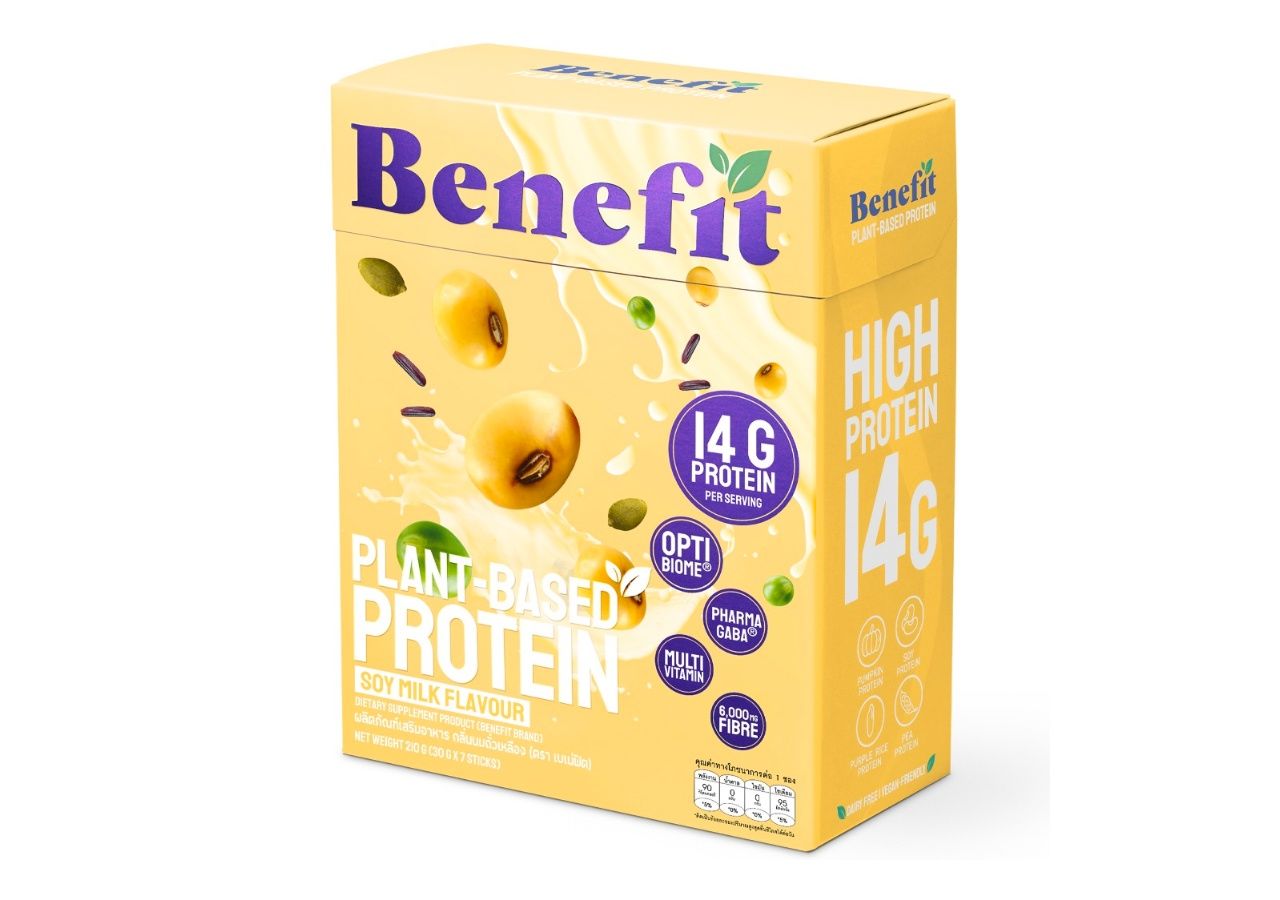 BENEFIT PROTEIN Plant Based Protein Soy Milk Flavor