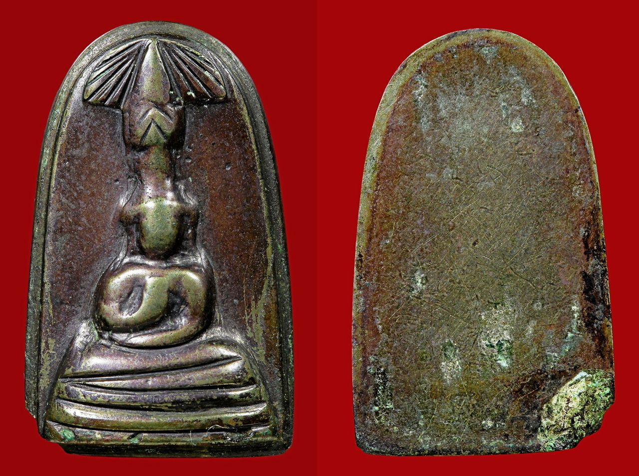 พระพิมพ์ปางซ่อนหา เนื้อเมฆสิทธิ์ หลวงพ่อทับ วัดอนงคาราม ของคุณทองกานต์ ศรีอิสรีย์.