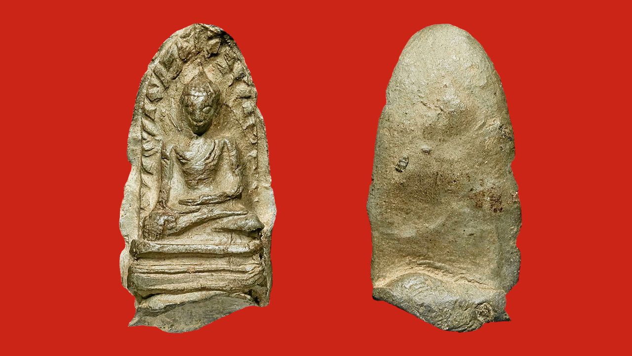 พระรอด พิมพ์ใหญ่ เนื้อเขียว (องค์สมชาย) วัดมหาวัน ของธีรพล นพรัมภา.