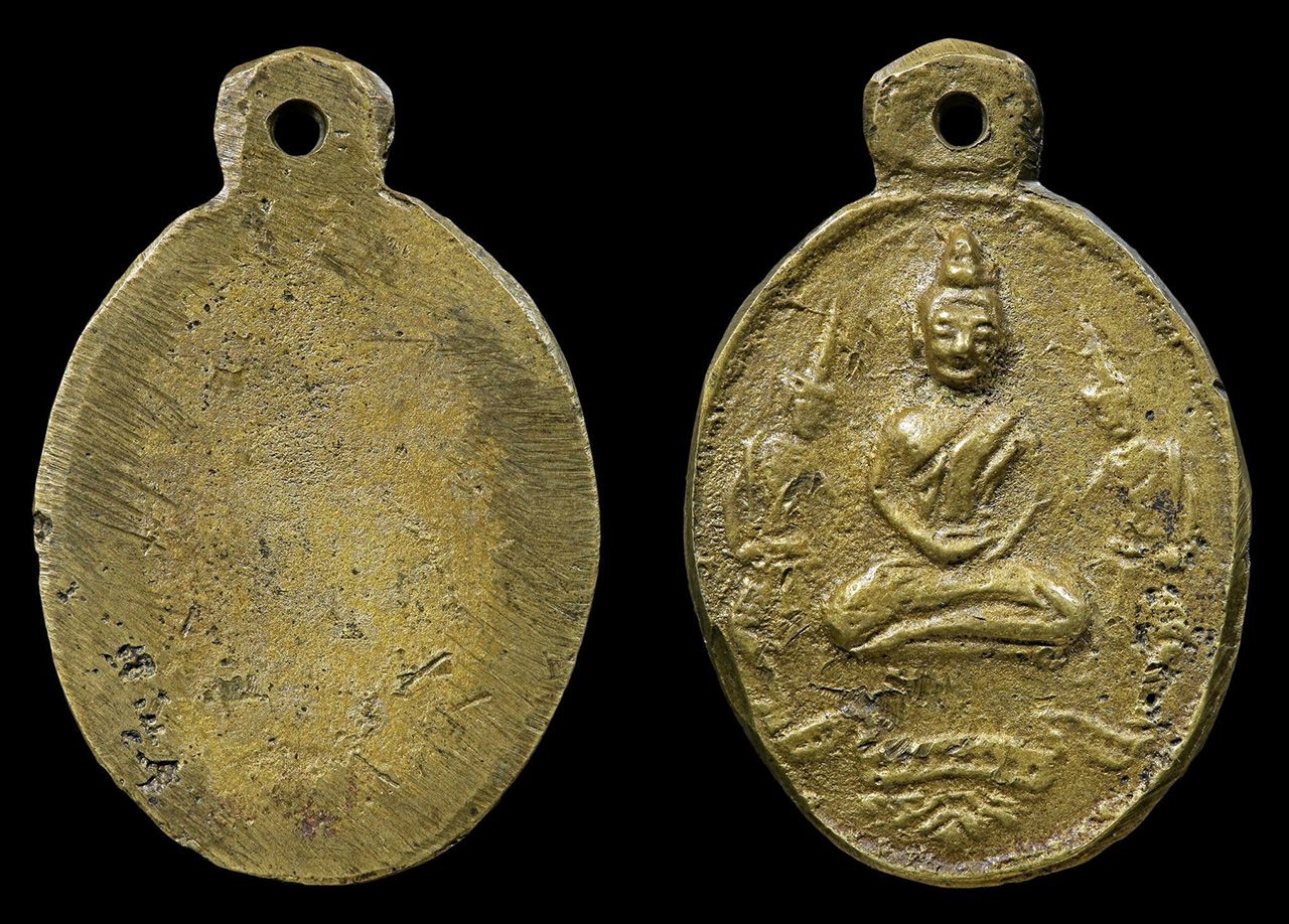 เหรียญหล่ออรุณเทพบุตร พ.ศ.๒๔๖๐ หลวงพ่อคง วัดบางกะพ้อม ของทองกานต์ ศรีอิสรีย์.